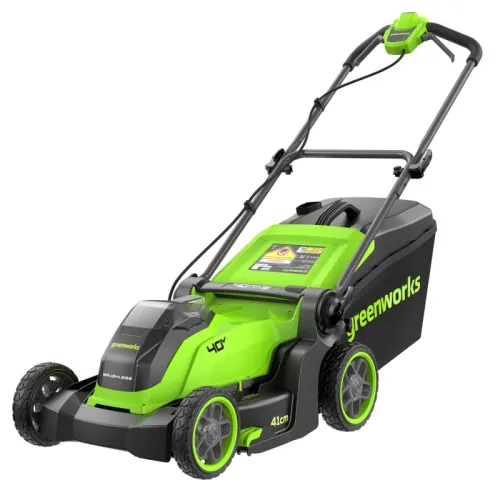 Газонокосилка аккумуляторная Greenworks 41 см 40V GD40LM411 2521007, бесщёточная, без АКБ и ЗУ